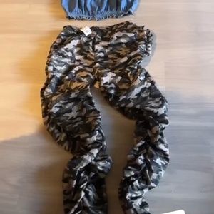 Camo print jogger